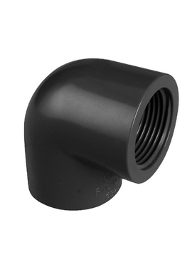 Отвод 90° ПВХ d.50x1 1/2"F, под склейку, PN16, DIN 8063