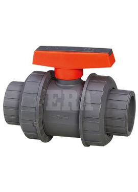 Кран шаровый разборный ПВХ (True Union) под склейку d.75