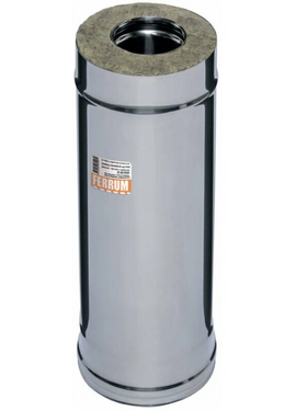 Сэндвич дымоход двустенный 0,5м Ferrum (430/0,5) D150x210
