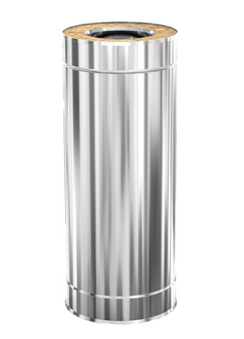 Сэндвич дымоход двустенный 0,5м Теплодар D150x200 з/н