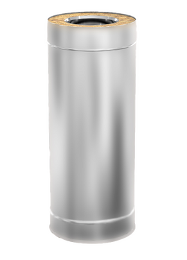 Сэндвич дымоход двустенный 0,5м Теплодар D150x200 о/н