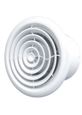 Осевой вытяжной потолочный вентилятор Auramax RF 5 D125 White
