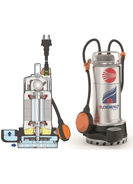 Дренажный электронасос для сточных вод Pedrollo D 30-N 1,1 kW