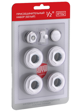 Комплект аксесуаров 1x1/2'' white Royal Thermo