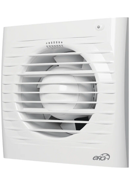 Осевой вытяжной вентилятор с обратным клапаном ERA 4C D100 White