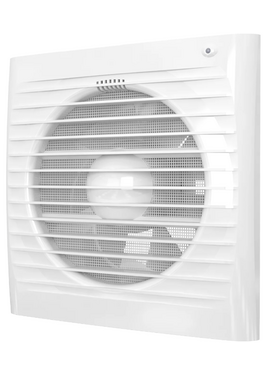 Осевой вытяжной вентилятор двухскоростной с сеткой ERA 5S-03 D125 White