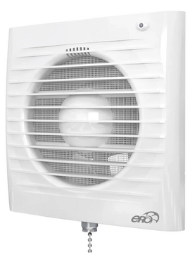 4elementsVentilator de evacuare axial cu grila si intrerupator cu lant ERA 4S-02 D100 White