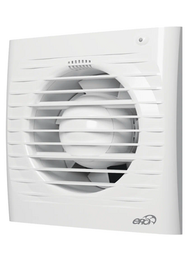 4elementsVentilator de evacuare axial cu supapa si sensor de umiditate ERA 4C HT Era D100 White