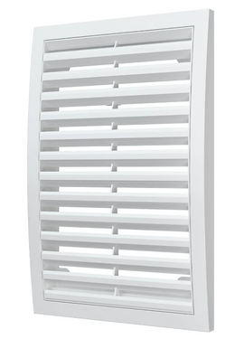 Вытяжная вентиляционная решетка наружная ASA-пластик Mistral 20x30 White