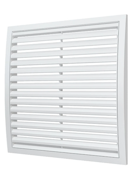 Вытяжная вентиляционная решетка наружная ASA-пластик Mistral 35x35 White