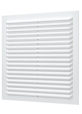 Вытяжная вентиляционная решетка с сеткой из АБС-пластика Mistral 19x19 White