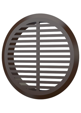 Дверная переточная решетка с фланцем ProMistral D50 (4 штуки) Brown