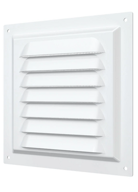 4elementsGrila din otel pentru ventilatie cu plasa Era 1515МЭ 15х15 White