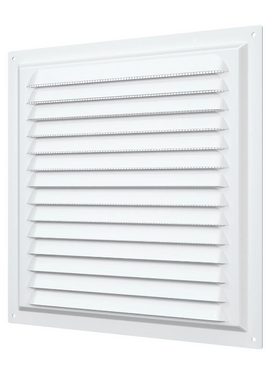 4elementsGrila din otel pentru ventilatie cu plasa Era 2525МЭ 25х25 White