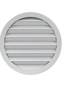 4elementsGrila pentru ventilatie rotunda exterioara Era Street Line 16РКМ D160 Aluminium
