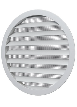 4elementsGrila pentru ventilatie rotunda exterioara Era Street Line 20РКМ D200 Aluminium
