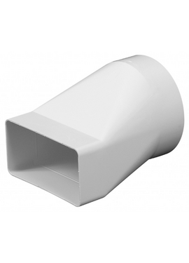 Соединитель прямой плоского канала с круглым Awenta KP55-20 90&deg; 55х110/100