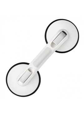 4elementsBalustradă cu ventuze Rob S plastic ABS cauciucat alb Ridder