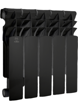 Биметаллический радиатор KUBBER KUB-350B/100 Black
