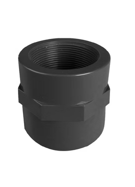Муфта переходная ПВХ d.50x1 1/2"F, под склейку, PN16, DIN 8063