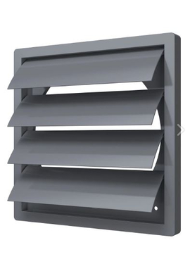 4elementsGrila de ventilatie cu jaluzele automate 24х24 d.200 Mistral