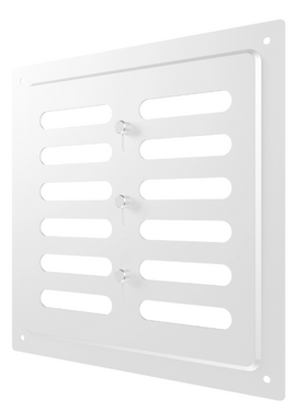 4elementsGrilă MER White reglabilă 20x20 din oțel zincat Promistral