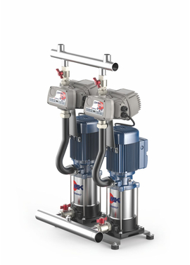 Насосная Инверторная станция из 2-х вертикальных насосов Pedrollo GP2Wm - MK 5/8 2&times;2,2 кВт