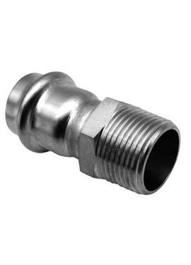 Соединитель из нержавеющей стали с резьбой M 22×1/2", V-type
