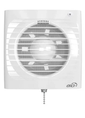 Осевой вытяжной вентилятор с сеткой и шнурком ERA 6S-02 D150 White