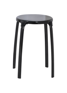 4elementsTaburet de baie Max aluminiu negru Ridder