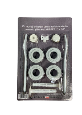 4elementsKit Accesorii pu radiator Alb 1" x 1/2" KUBBER