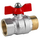4elementsRobinet cu bilă tip fluture red 1/2" FM Genebre