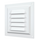 Вытяжная стальная вентиляционная решетка с сеткой Mistral 12x12 White