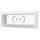 4elementsGrila pentru ventilatie din ABS-plastic cu flansa Era 620РСФ 23x9 White