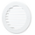 Круглая вытяжная вентиляционная решетка с фланцем Aluvent 170/125KF D125 White