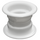 Дверная переточная решетка двухсторонняя (втулка) Hardi 05500 White