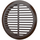 Дверная переточная решетка с фланцем ProMistral D50 (4 штуки) Brown