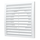 Вытяжная вентиляционная решетка из АБС-пластика с фланцем Mistral 20x20 D125 White