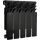 Биметаллический радиатор KUBBER KUB-350B/100 Black