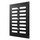 Решетка MER Black регулируемая 17x24 оцинкованная сталь Promistral