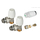 4elementsComplect robinet cotit (tur+retur+cap termostat) 1/2"х16 Bugatti