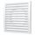 Вытяжная вентиляционная решетка из АБС-пластика с фланцем Mistral 20x20 D150 White