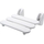 4elementsScaun de dus Pro aluminiu alb Ridder