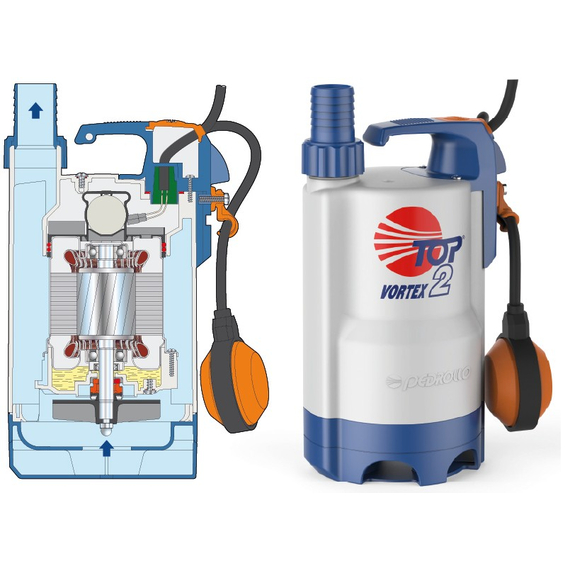 Дренажный насос Pedrollo TOP-2 Vortex 0,37 kW