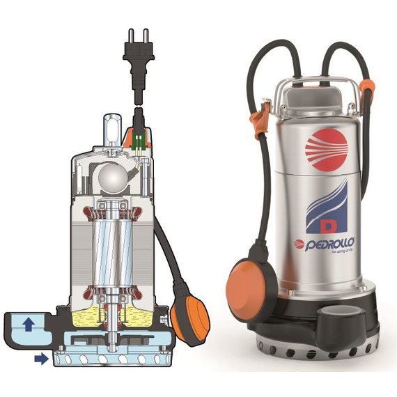 4elementselectropompa pentru ape uzate Pedrollo Dm 30-N 1,1 kW