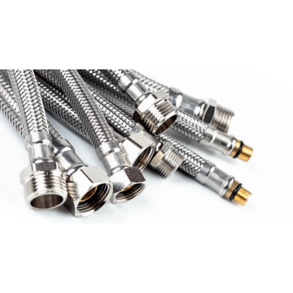 Гибкая подводка вода dn 8 1/2 x 1/2 FM 90 cm Genebre, изображение 4