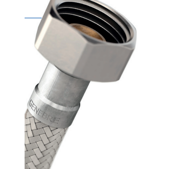 Гибкая подводка вода dn 8 1/2 x 1/2 FM 90 cm Genebre, изображение 5