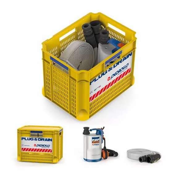 4elementsset Pedrollo Plug&Drain TOP 2 FLOOR 0,37 kW