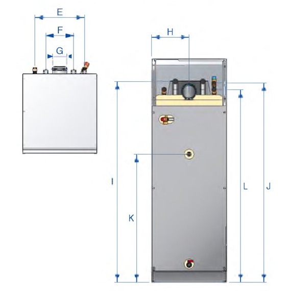 DELTA PRO S25 Напольный газовый котел 25 кВт (2-хконтур, турбо) ACV, изображение 3