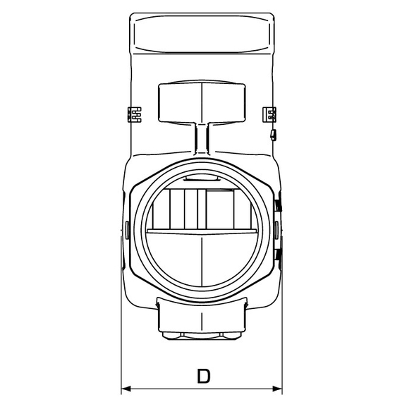 4elementsVTC 511 Supapa termostatica in 3 cai DN25, KVS9, Rp 1'' T60C ESBE, изображение 3